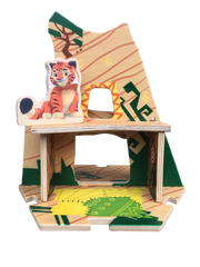 Деревянный игровой домик-конструктор «Дом Тигра» из мультфильма «Лео и Тиг»