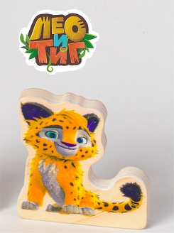 Леопард Лео фигурка из дерева