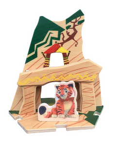 Деревянный игровой домик-конструктор «Дом Тигра» из мультфильма «Лео и Тиг»