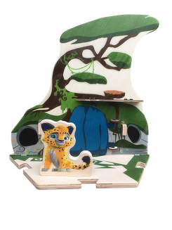 Деревянный игровой домик-конструктор «Дом Лео» из мультфильма «Лео и Тиг»